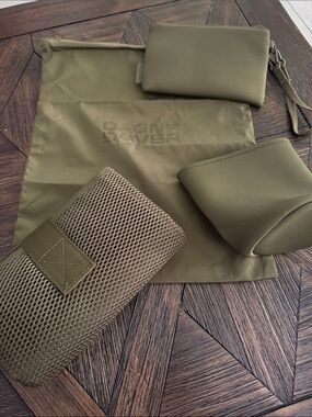 Dagne Dover Neoprene Storage Pouch & Organizer Set Army Green